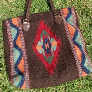 Southwestern Saddlebag Tote
